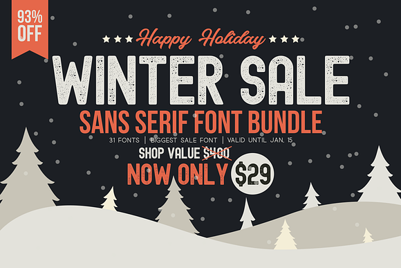 ⏱ WINTER SALE - Sans Serif Bundle! in Custom Fonts - product preview 32