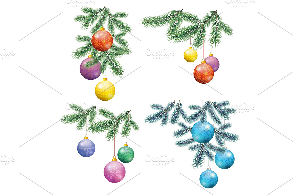 Christmas Background with Fir and in Illustrations - product preview 8