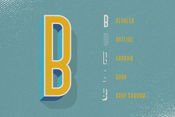 SALE! Bivoac Layered Font in Outline Fonts - product preview 1