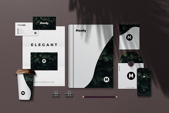 Moody Stationery Mockup Bundle in Print Mockups - product preview 2
