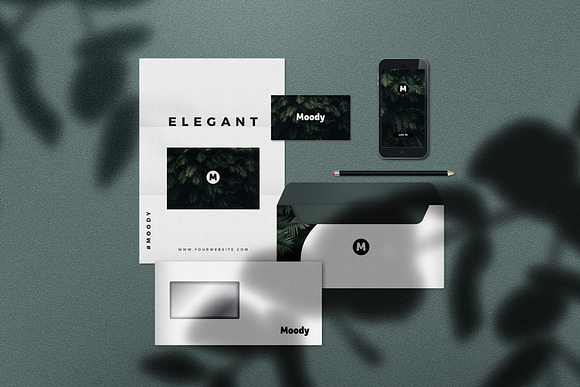 Moody Stationery Mockup Bundle in Print Mockups - product preview 3