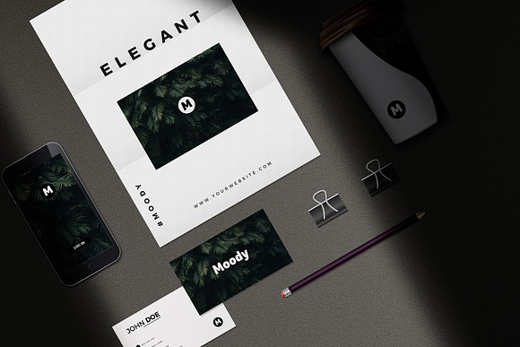 Moody Stationery Mockup Bundle in Print Mockups - product preview 4