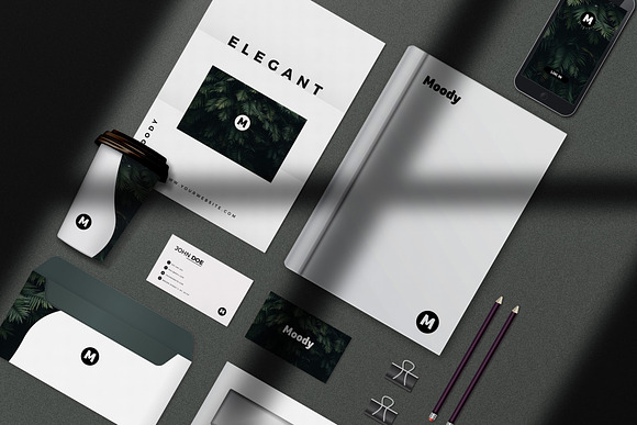 Moody Stationery Mockup Bundle in Print Mockups - product preview 7
