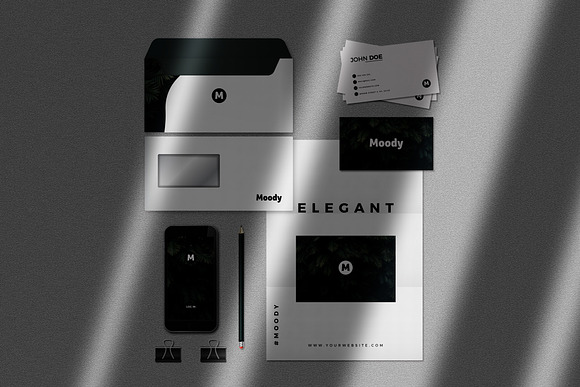 Moody Stationery Mockup Bundle in Print Mockups - product preview 9