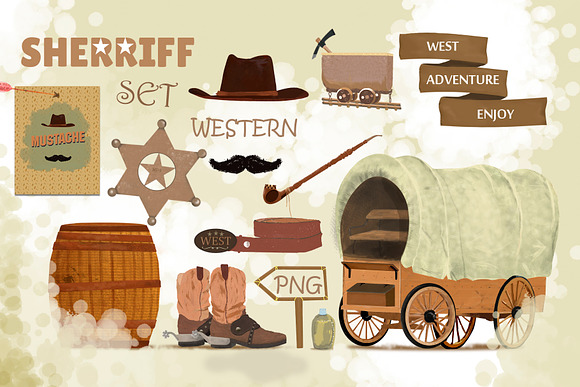 Wild West. Western Adventure in Illustrations - product preview 5