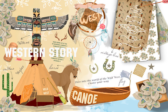 Wild West. Western Adventure in Illustrations - product preview 7