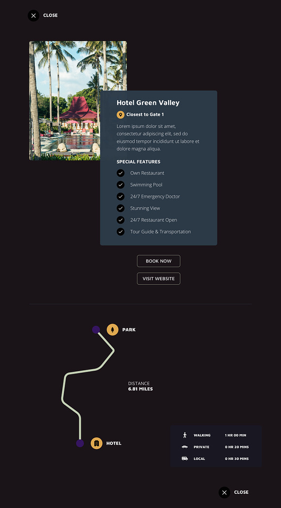 Local Attraction Website Template in UI Kits and Libraries - product preview 5