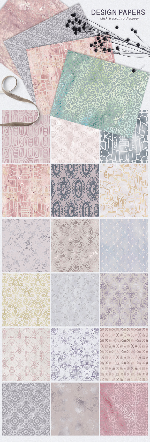Seamless Textures & Patterns Bundle in Textures - product preview 6