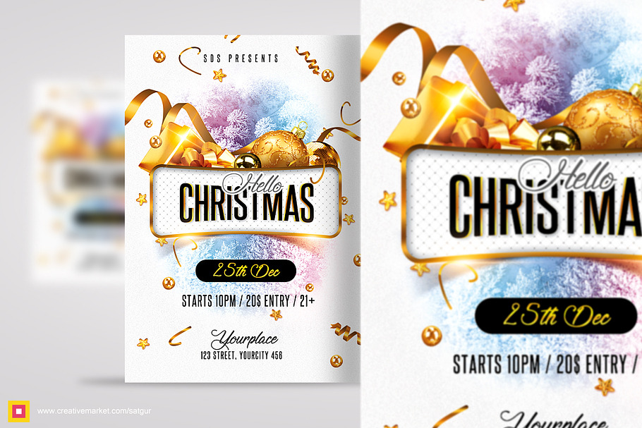 Xmas Flyer / Christmas Flyer in Flyer Templates - product preview 8
