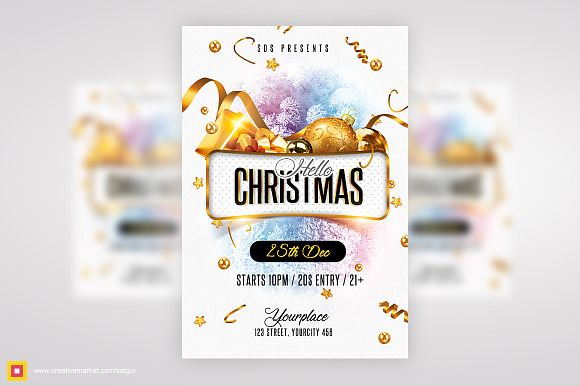 Xmas Flyer / Christmas Flyer in Flyer Templates - product preview 1