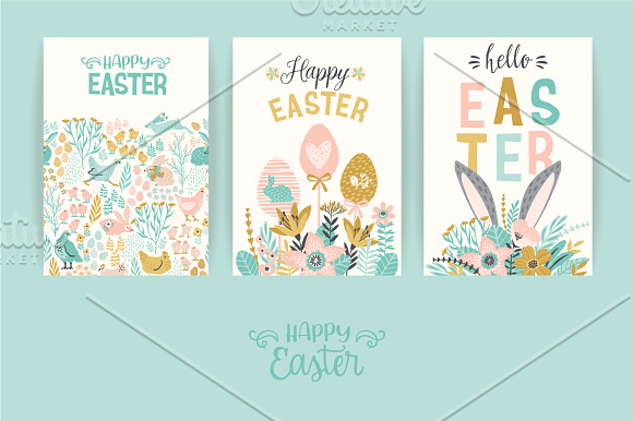 Hello Easter! Vector collection in Illustrations - product preview 2