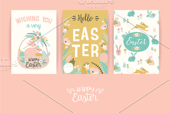 Hello Easter! Vector collection in Illustrations - product preview 3