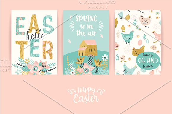 Hello Easter! Vector collection in Illustrations - product preview 6