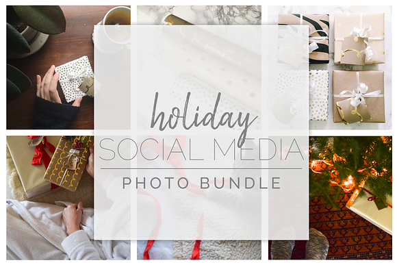 Holiday Social Media Photo Bundle in Graphics - product preview 2