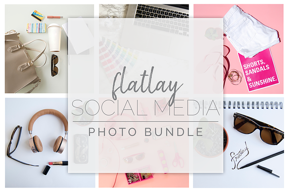 Flatlay Social Media Photo Bundle in Graphics - product preview 2