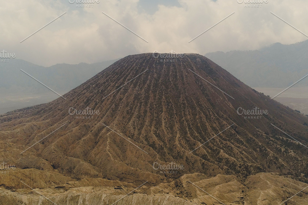 mountain landscape with volcano in Graphics - product preview 8