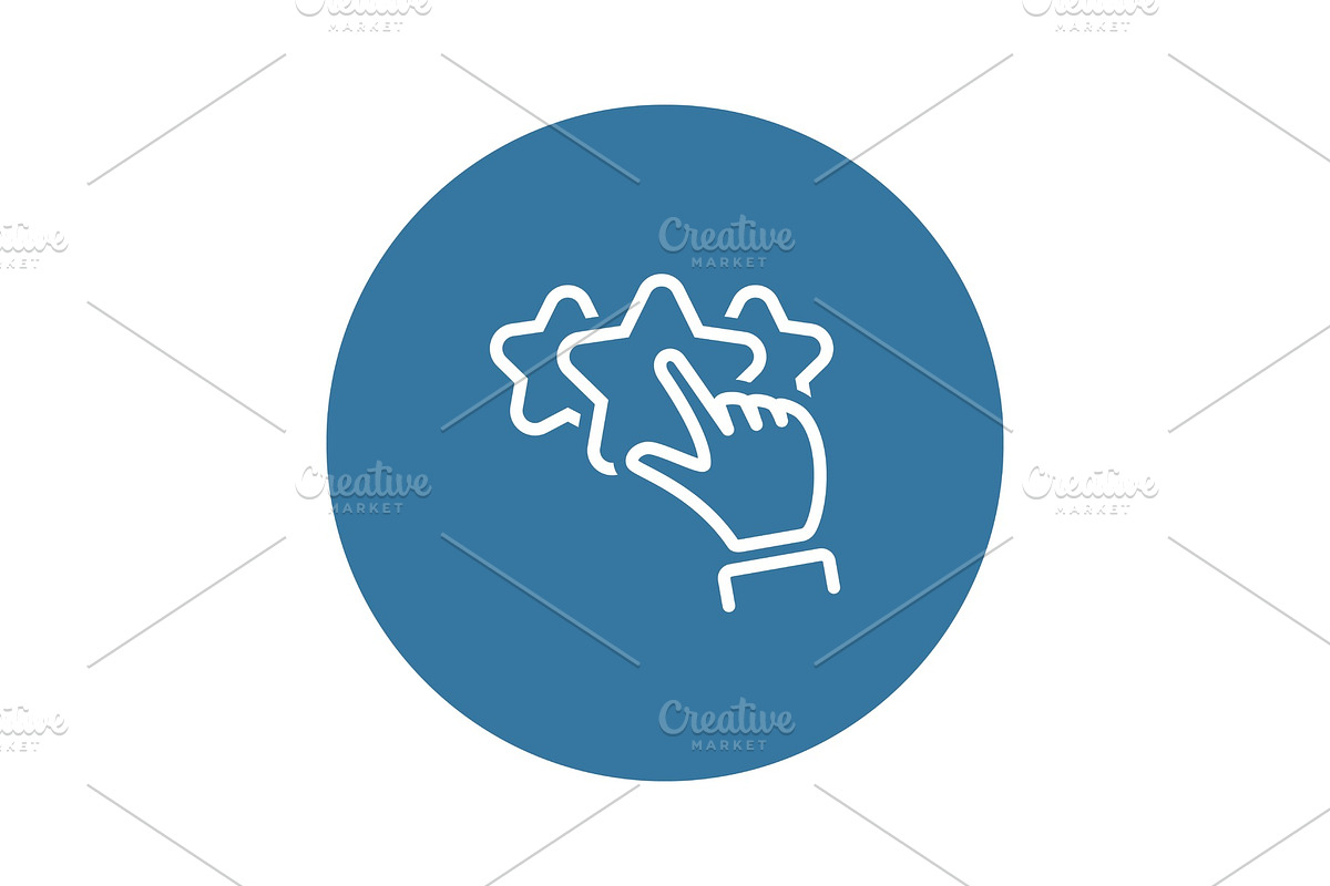 Customer Rating Line Icon. in Illustrations - product preview 8