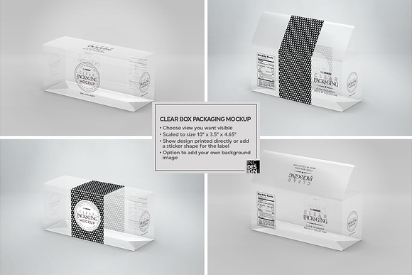 04 Clear Container Packaging Mockups in Branding Mockups - product preview 7