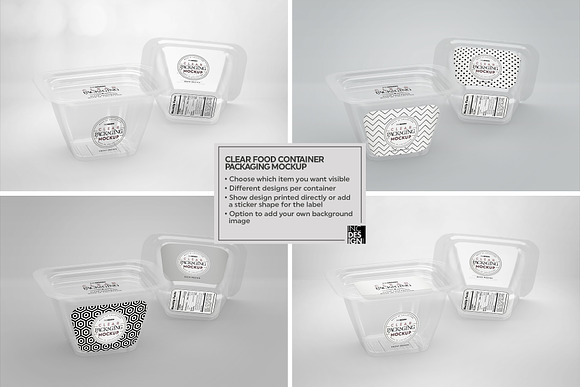 04 Clear Container Packaging Mockups in Branding Mockups - product preview 9