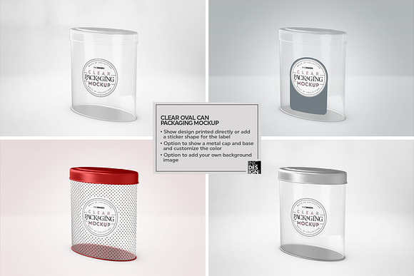 04 Clear Container Packaging Mockups in Branding Mockups - product preview 19