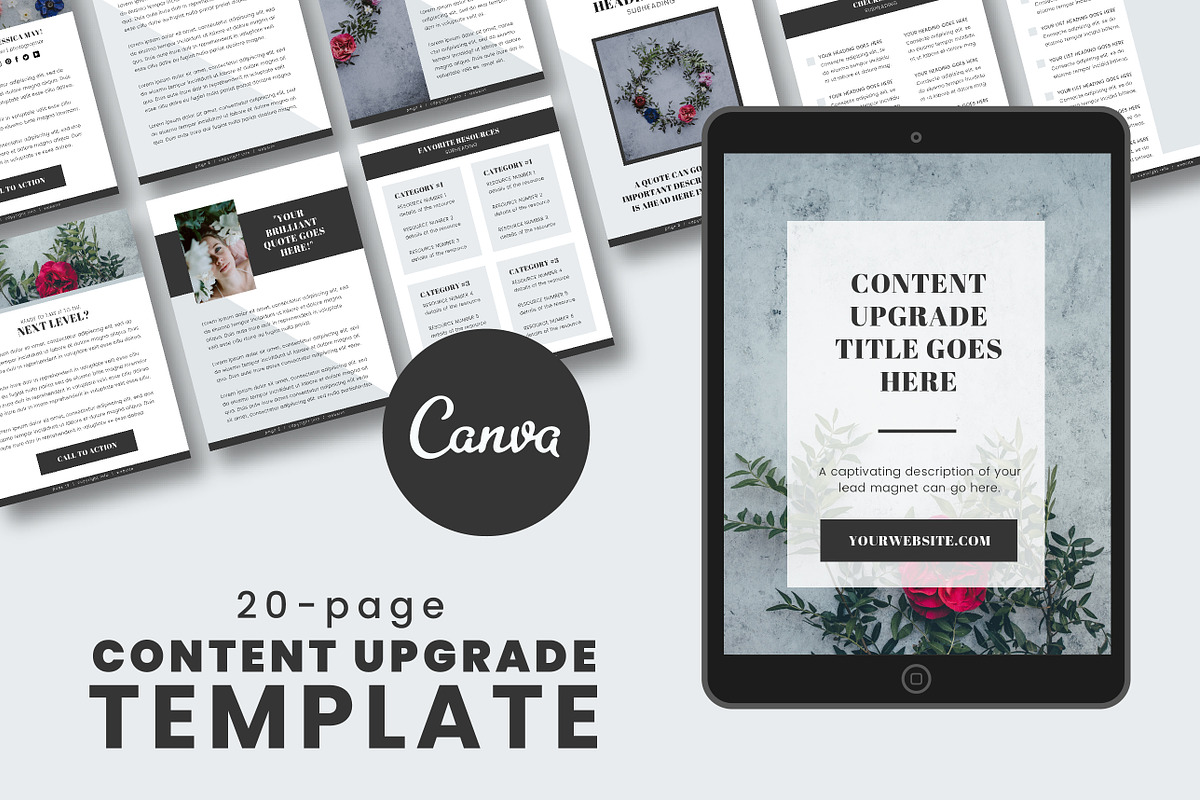 Content Upgrade Canva Template in Brochure Templates - product preview 8