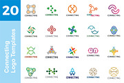 20 Logo Connecting Templates Bundle