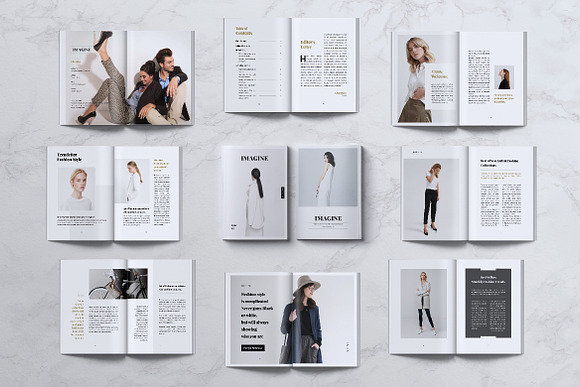 IMAGINE - Fashion Magazine in Magazine Templates - product preview 1