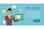 Web Design Vector Web Banner in Flat