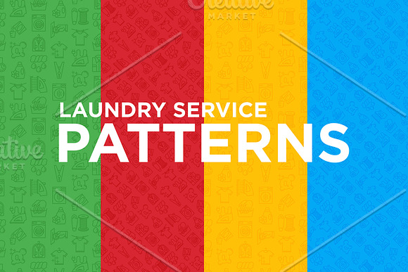 Laundry Service Patterns Collection in Patterns - product preview 5