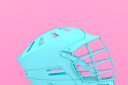 Lacrosse helmet in one tone color.