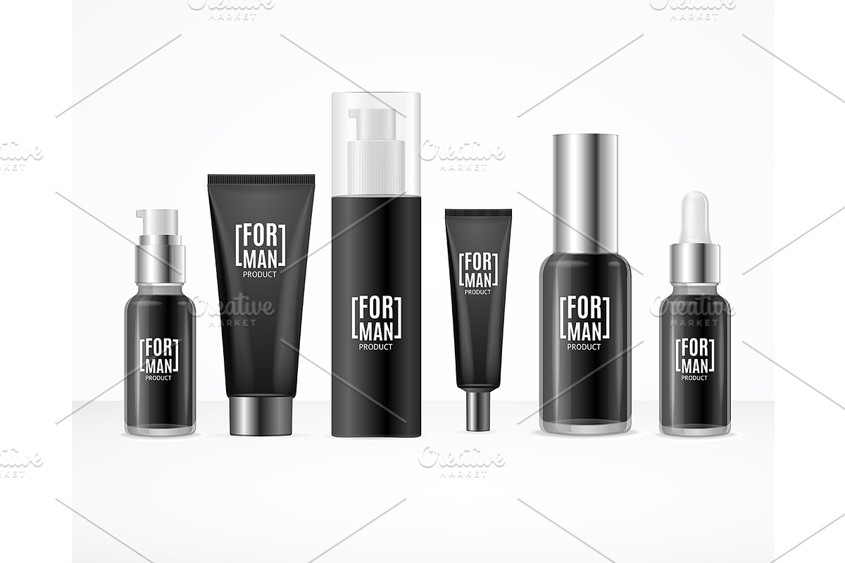  Black Blank Cosmetic for Man in Objects - product preview 8