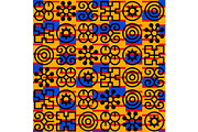 Seamless African Adinkra pattern.
