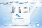 Aqua cream moisturizing cosmetic