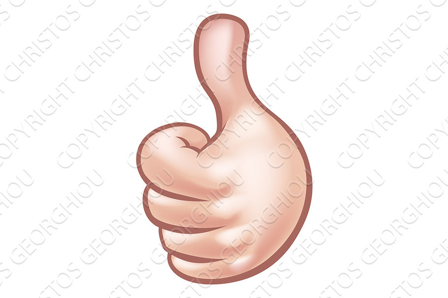 Thumbs Up Cartoon Hand in Illustrations - product preview 8