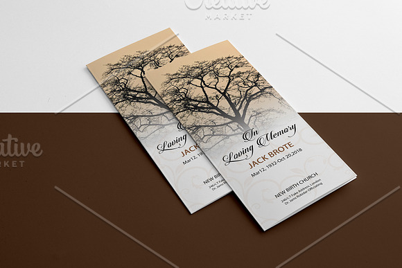 Trifold Funeral Template - V849 in Brochure Templates - product preview 1