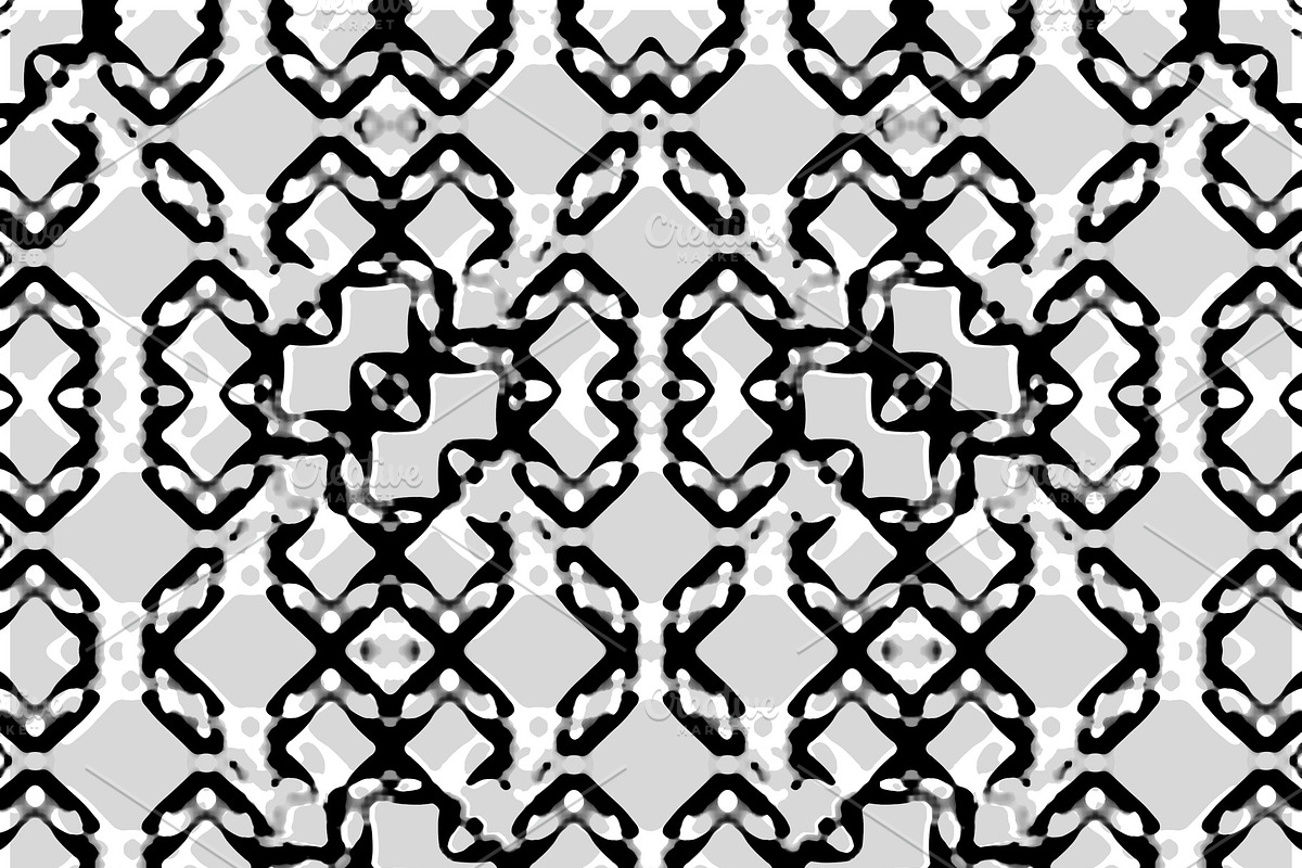 Black and White Intricate Modern Geo in Patterns - product preview 8