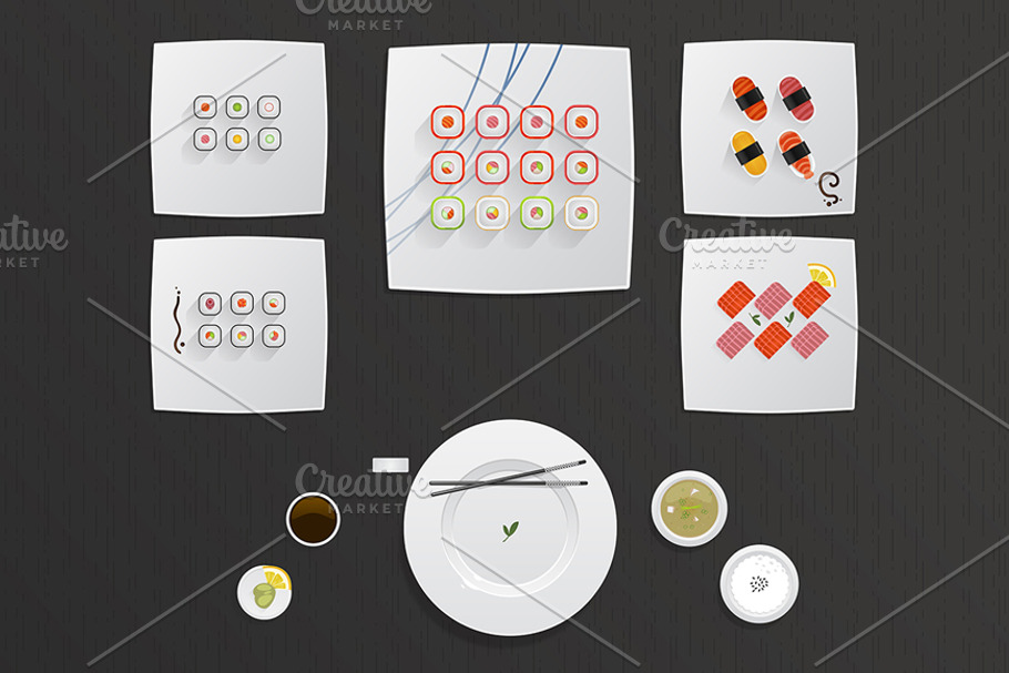 Sushi food collection II in Illustrations - product preview 8