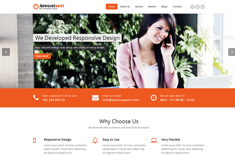 Appointment WordPress Theme in WordPress Business Themes - product preview 8