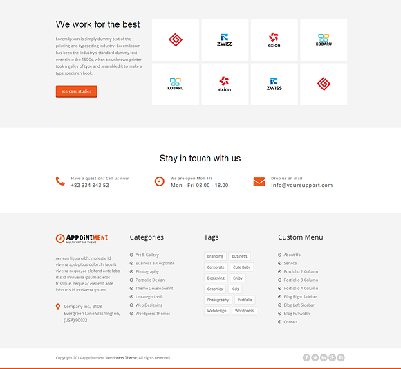 Appointment WordPress Theme in WordPress Business Themes - product preview 1