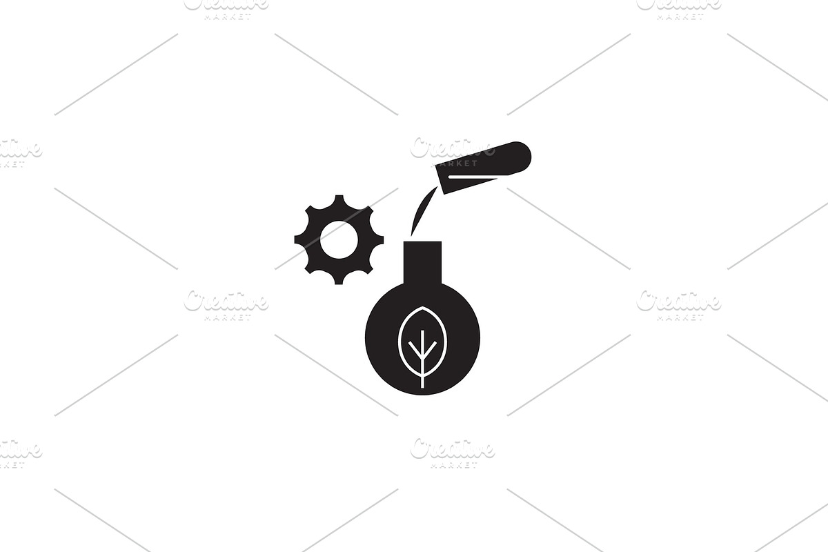 Agriculture science black vector in Illustrations - product preview 8