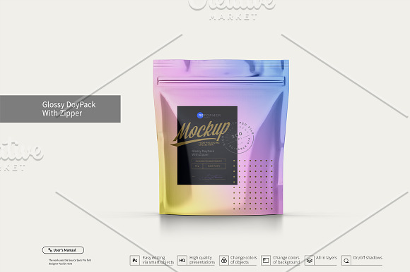 Six Doy-Pack Mockup 40% OFF! in Product Mockups - product preview 1