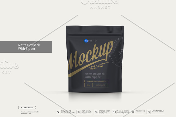 Six Doy-Pack Mockup 40% OFF! in Product Mockups - product preview 2