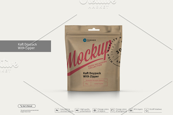 Six Doy-Pack Mockup 40% OFF! in Product Mockups - product preview 5