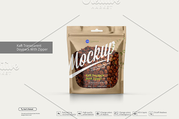 Six Doy-Pack Mockup 40% OFF! in Product Mockups - product preview 10