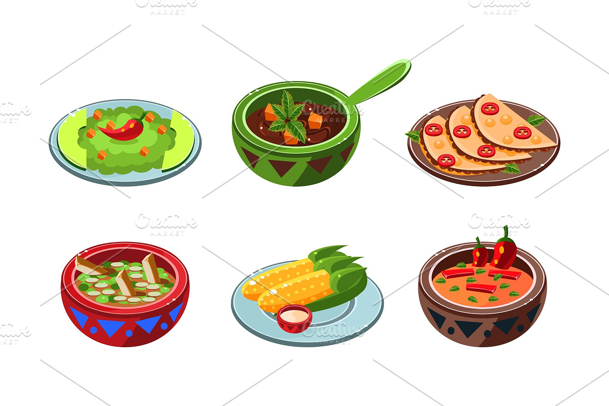 Collection of Mexican dishes in Illustrations - product preview 8