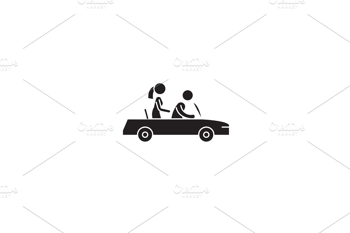 Car proposal black vector concept in Objects - product preview 8