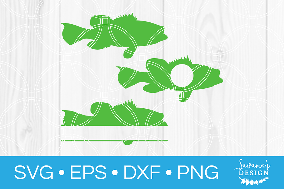 Bass Fish SVG Bundle in Illustrations - product preview 8