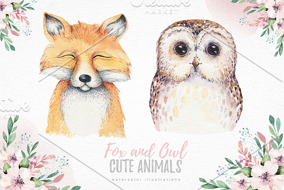 Сute forest friends! in Illustrations - product preview 1
