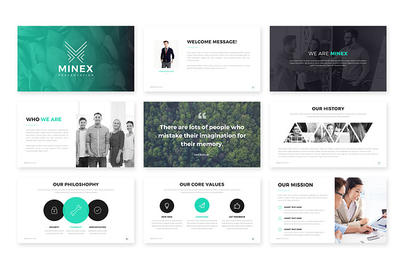 MINEX Minimal PowerPoint Template in PowerPoint Templates - product preview 1