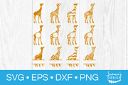 Giraffe SVG Bundle Monogram SVG